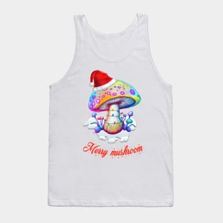 Vintage Merry Mushroom Lovers Tank Top